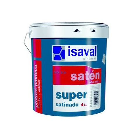 Краска интерьерная высокого качества ISAVAL Сатинадо Супер 4 л тонированная (RAL)